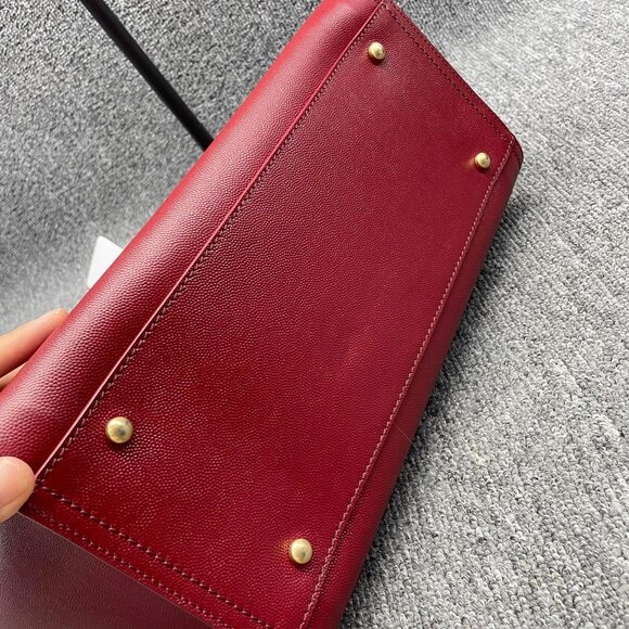 100% Authentic CHANEL DeauVille Medium Leather Satchel Bag - Picture 5 of 16